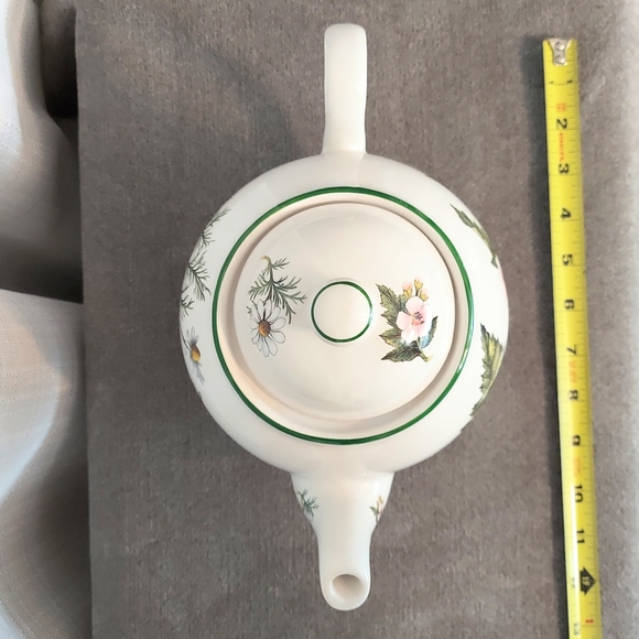 Royal Caldone Floral Teapot Botanical Chamomile Dogwood England Cottage - Picture 5 of 11